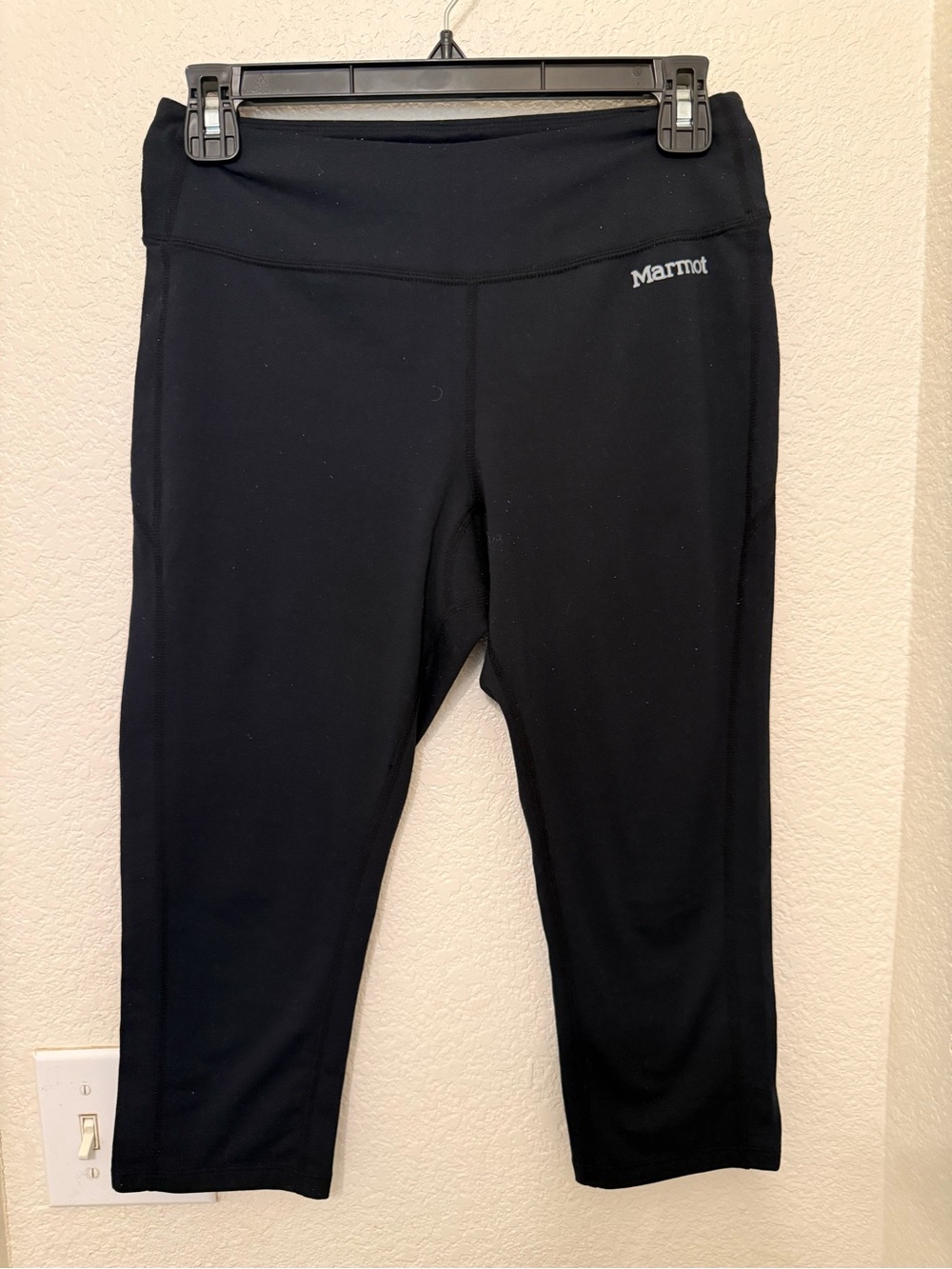 Marmot Black Capri Fleeced Leggings
